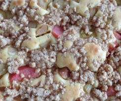 Versunkener Rhabarberkuchen