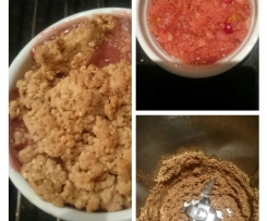 Birnen- Preiselbeeren Crumble (im Weckglas)