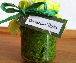 Bärlauchpesto mit Cashewnüssen