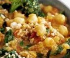 Kichererbsen / Curry / Kokos / Spinat