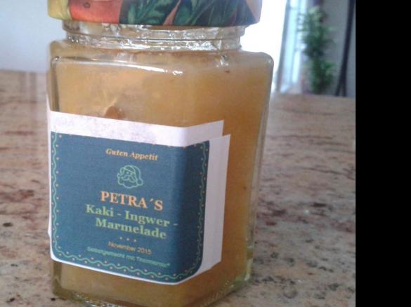 Kaki-Ingwer-Marmelade