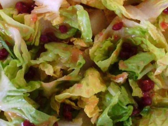 fruchtiges Preiselbeer Dressing zu Salat (Feldsalat, Romana,... )