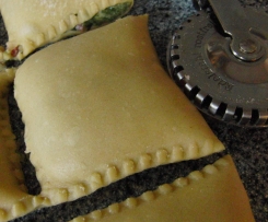 Maultaschen mit selbstgemachtem Nudelteig