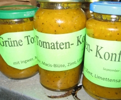 Variation von Grüne Tomaten - Konfitüre