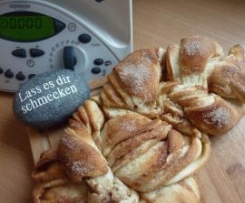 Riesen-Franzbrötchen oder Variation von Schweizer Sonntagsstuten bzw. Hefezopf