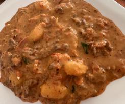 Gnocchi Pfanne mit Parmesan Tomaten Soße