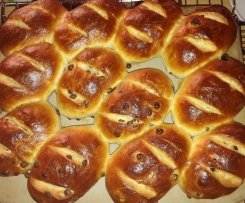 Schoko- und Rosinenbrötchen