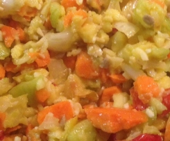 Apfel-Möhren-Gurken Salat 