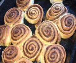 schwedisch-amerikanische Zimtschnecken