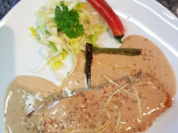 Gerrys exotischer Wildlachs in Mango - Kokosmilch