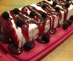 Brombeer-Quark-Terrine oder mit Heidel-/Himbeeren
