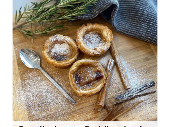 Pastéis de nata Puddingtörtchen (portugiesisch)