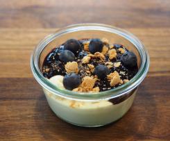 Heidelbeertopping für Vanillecreme oder -pudding