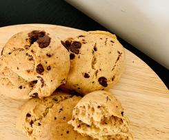 Schoko-Brötchen (vegan & wenig Zucker)