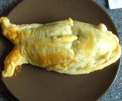 Lachs- Spinat Blätterteigfische