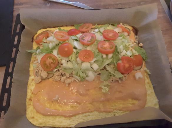 Low Carb - Big Mac Rolle mit Geflügelhack