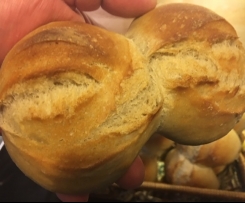 Doppelbrötchen super lecker und knusprig