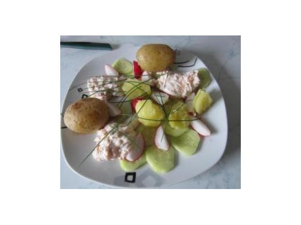 Lachsdipp mit jungen Kartoffeln (LLID)