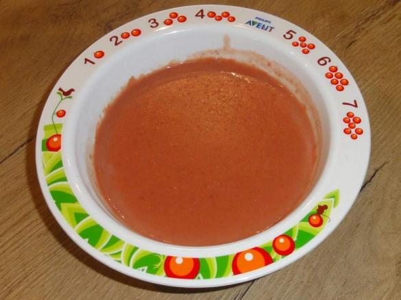 Himbeer-Pfirsich-Hirse-Brei (GOB)