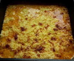 Gnocchi Auflauf mit Schinken und Champingons