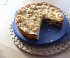 Krümeltorte mit Kirsch-Quark-Füllung