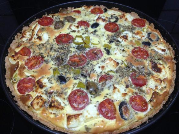 Variation von mediterrane Quiche