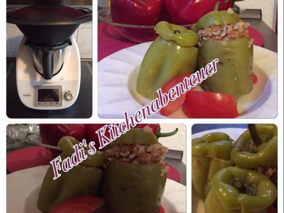 Türkische gefüllte Paprika 'Dolma' im Thermomix