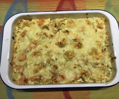 Tortellini-Spitzkohl-Auflauf