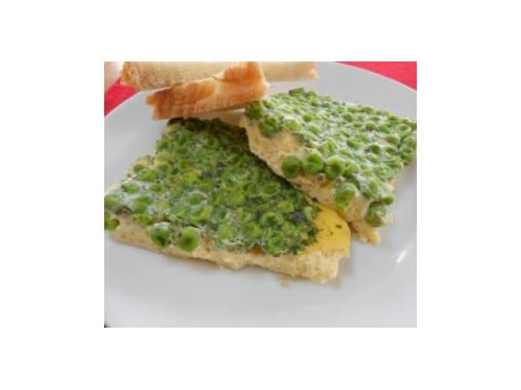 Erbsen-Frittata ( ital. Omelette )