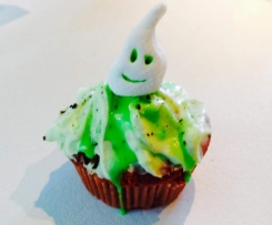 Helloweencupcakes Schoko-Cranberries-Waldmeister 