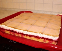 Himbeer-Butterkeks-Kuchen