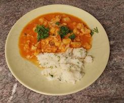 Blumenkohl - Curry - mit Reis