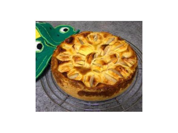 schwäbischer Apfelkuchen mit Sahneguss