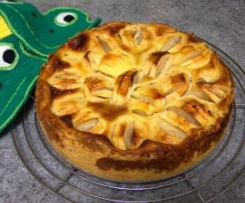 schwäbischer Apfelkuchen mit Sahneguss