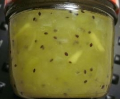 Birnen - Kiwi - Konfitüre mit Ingwer