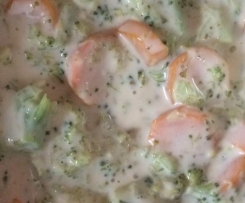 Brokkoli-Möhren Sauce mit Tortiglioni