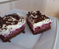 Schwarzwälder Kirschschnitten vom Blech