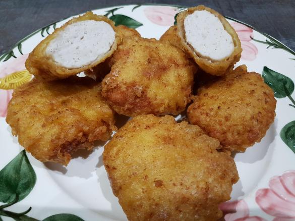 Chicken-Nuggets American Style - cross und saftig ohne Milch, Ei und Frischkäse