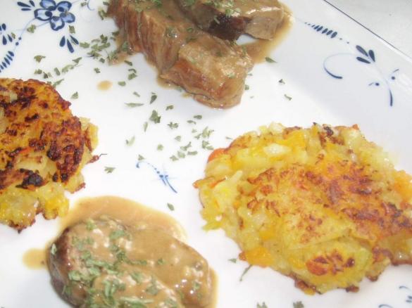 Variation von Kartoffel-Kürbis-Plätzchen ..von Marion Wietler..