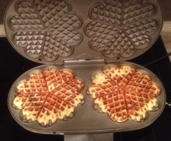 Kartoffelpuffer aus dem Waffeleisen