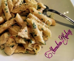 Parmesan - Hähnchenfilet in Penne