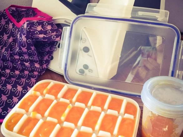 Kürbisbrei auf Vorrat - der erste Brei