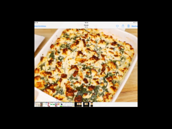 SPINATAUFLAUF MIT HÄHNCHENBRUSTFILET