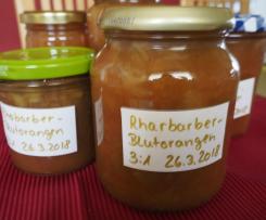 Rhabarber-Blutorangen-Marmelade