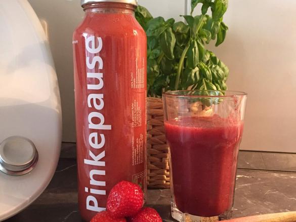 Erdbeer-Rhabarber-Smoothie