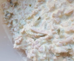 Würziger Fleischsalat für Eilige, besser wie vom Metzger!