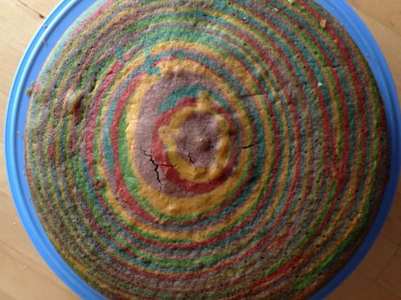 Regenbogenkuchen