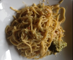 Spaghetti mit Garnelen