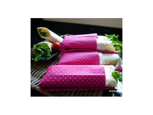 Wraps mit Lachs-Frischkäsecreme und Rauke