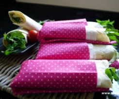 Wraps mit Lachs-Frischkäsecreme und Rauke